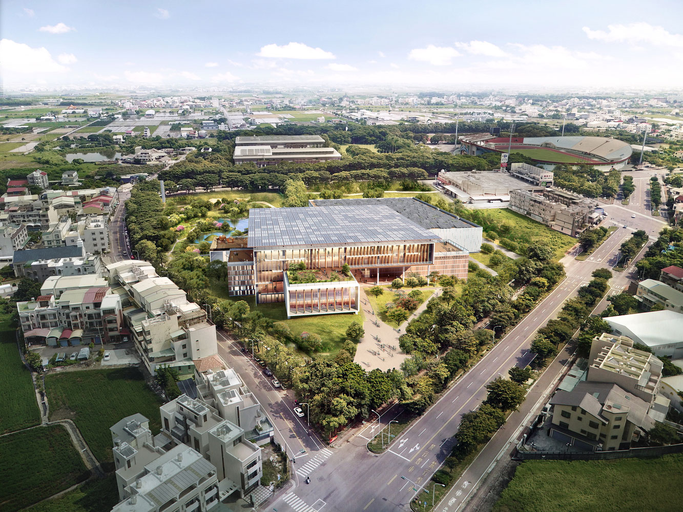 与自然的融合，兼具学习的“开放性”和图书馆的“博物馆化”——台南图书馆