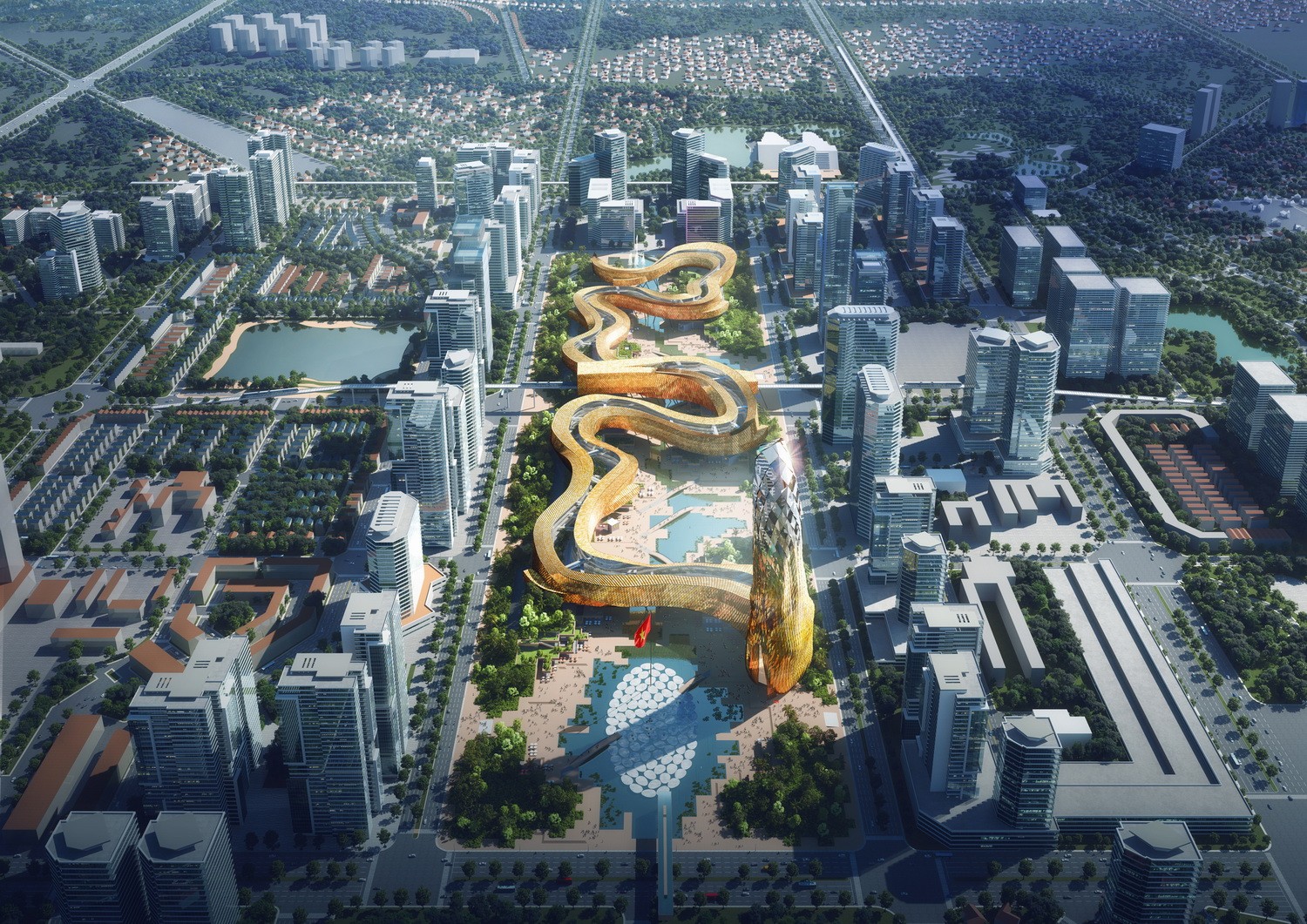 最长建筑，河内龙塔方案公布 / Dewan Architects + Engineers