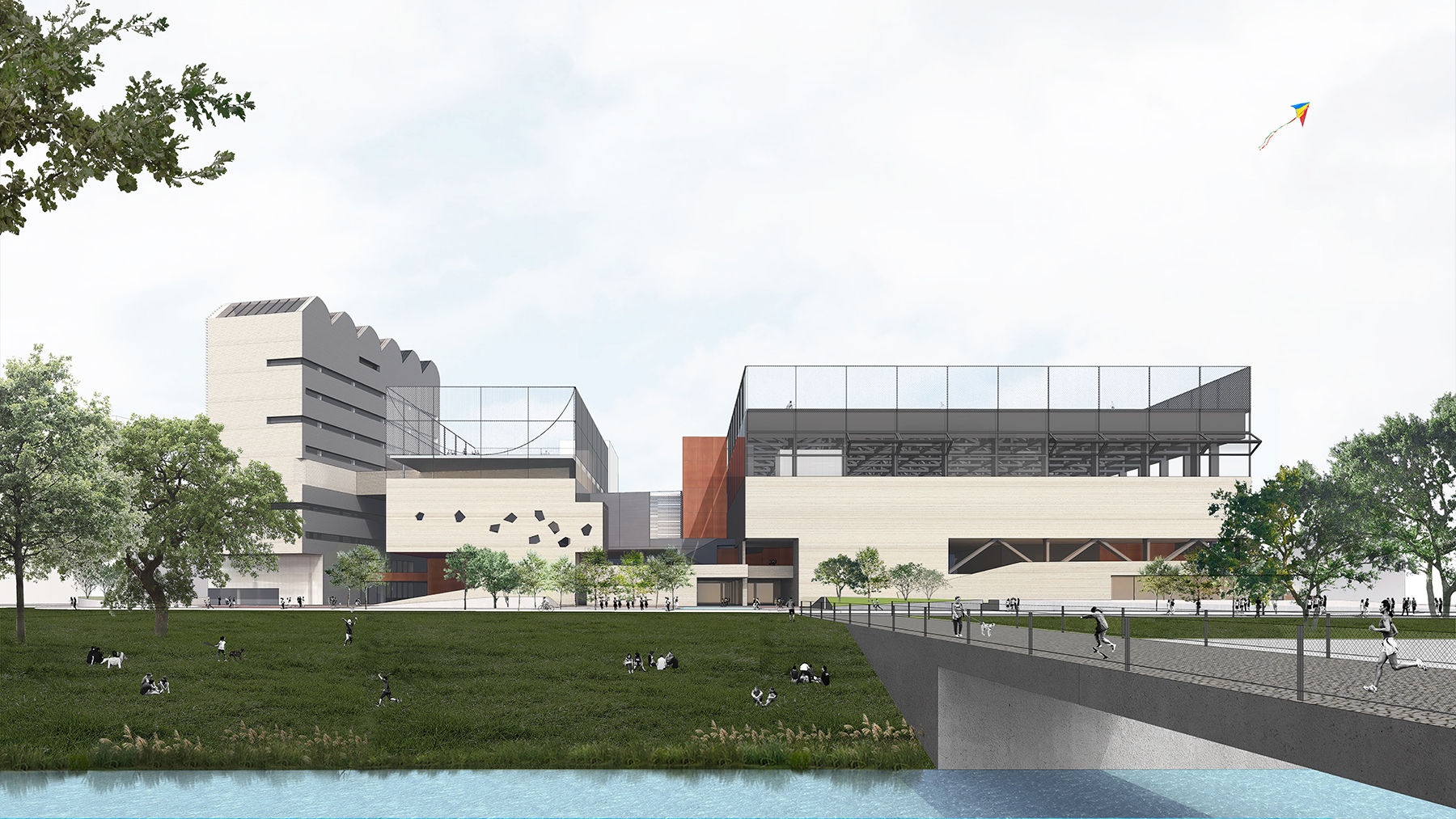 社区源点：坪地街道综合文体中心方案 /也似建筑+广州市城市规划勘测设计研究院（GZPI）