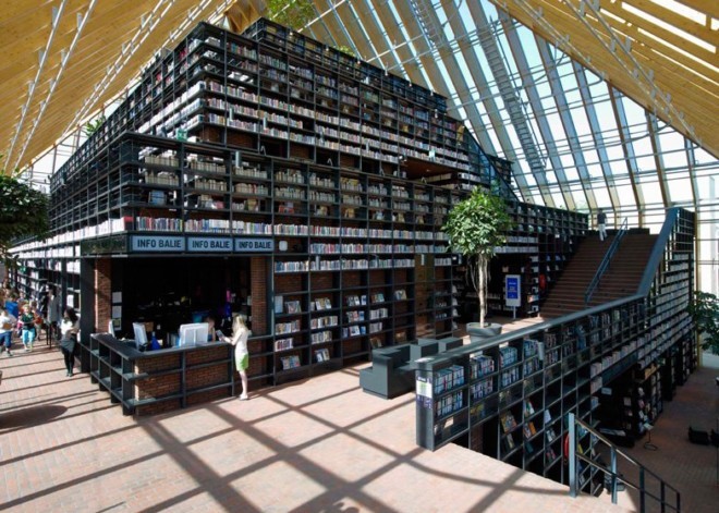 荷兰Spijkenisse书山图书馆(BookMountainLibrary)